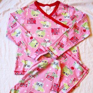 Hanna Andersson Womens organic pajamas PJ tree snowflake owl